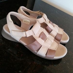 Dr. Scholl's Leather Advanced Comfort Double Air-Pillo Insoles Sandals S…